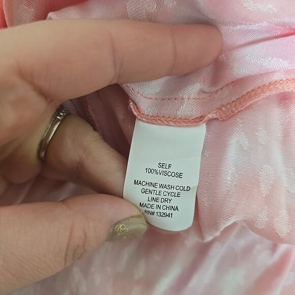 Amanda Uprichard Pruitt Dress in Pink Lacquer‎ Shoulder Tie Accent Size Large - Picture 4 of 9